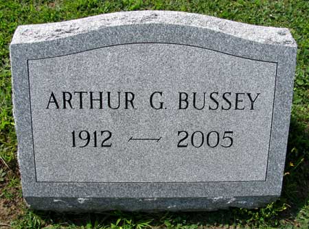 Arthur Garfield Bussey Gravesite