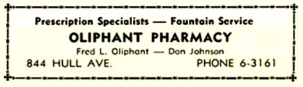 Oliphant Pharmacy; Snoosville, Des Moines, IA