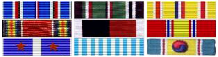 USS General E.A. Anderson Campaign Ribbons
