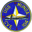 USS Munda; CVE-104 Patch